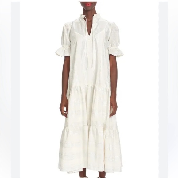 Corey Lynn Calter Portisha Tiered Midi Dress - Picture 4 of 10